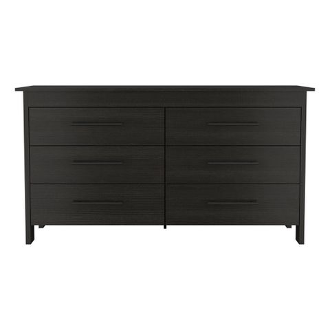 Fm Furniture Llc Luxor 6 Drawer Double Dresser ,Black - Walmart.com within The craftsmanship behind Luxor furniture and what makes it stand out