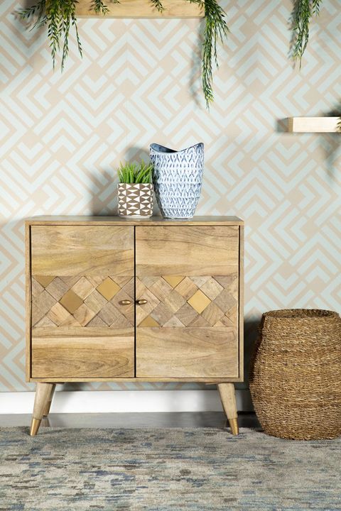 Foundry Select Alyssum 2-Door Mango Wood Accent Cabinet Natural | Wayfair regarding Real Stories from Owners of Whitaker's 2-Door Mango Wood Chest
