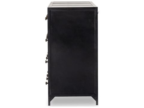 Four Hands Belmont Black 12 Drawer Dresser | Fs234926001 in Black Dresser Trends in Modern Home Interiors
