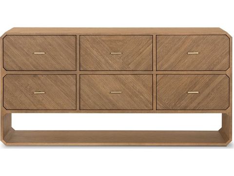 Four Hands Bolton Caspian 6-Drawers Natural Ash Wood Dresser | Fs231263001 pertaining to The Artisan Craftsmanship Behind Caspian 6 Drawer Dresser Natural Ash Veneer Pieces