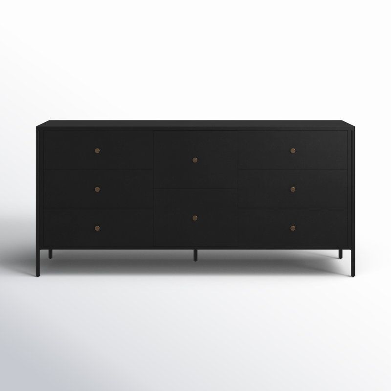 Four Hands Soto 8 Drawer Dresser-Black &amp; Reviews | Perigold in Soto 8 Drawer Dresser, Black