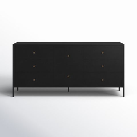Four Hands Soto 8 Drawer Dresser-Black & Reviews | Perigold in Soto 8 Drawer Dresser, Black