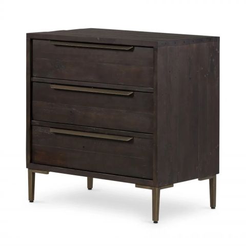 Four Hands Wyeth 3 Drawer Dresser Dark Carbon | Gracious Style for Wyeth 5 Drawer Dresser, Dark Carbon