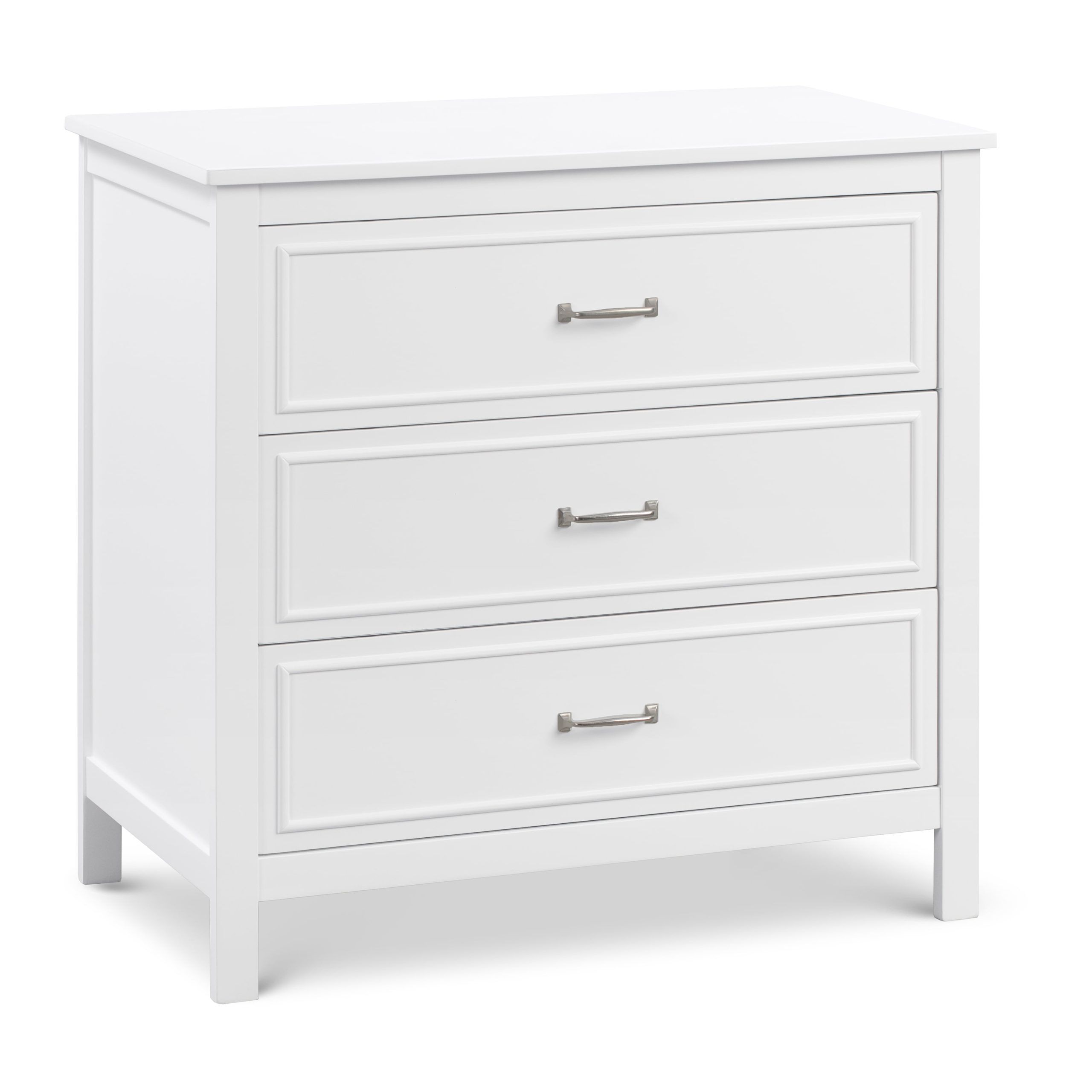 Free Shipping! Davinci Charlie 3-Drawer Dresser, White - Walmart.com regarding The Versatility of Cresco 3 Drawer Dresser in Contemporary Bedrooms