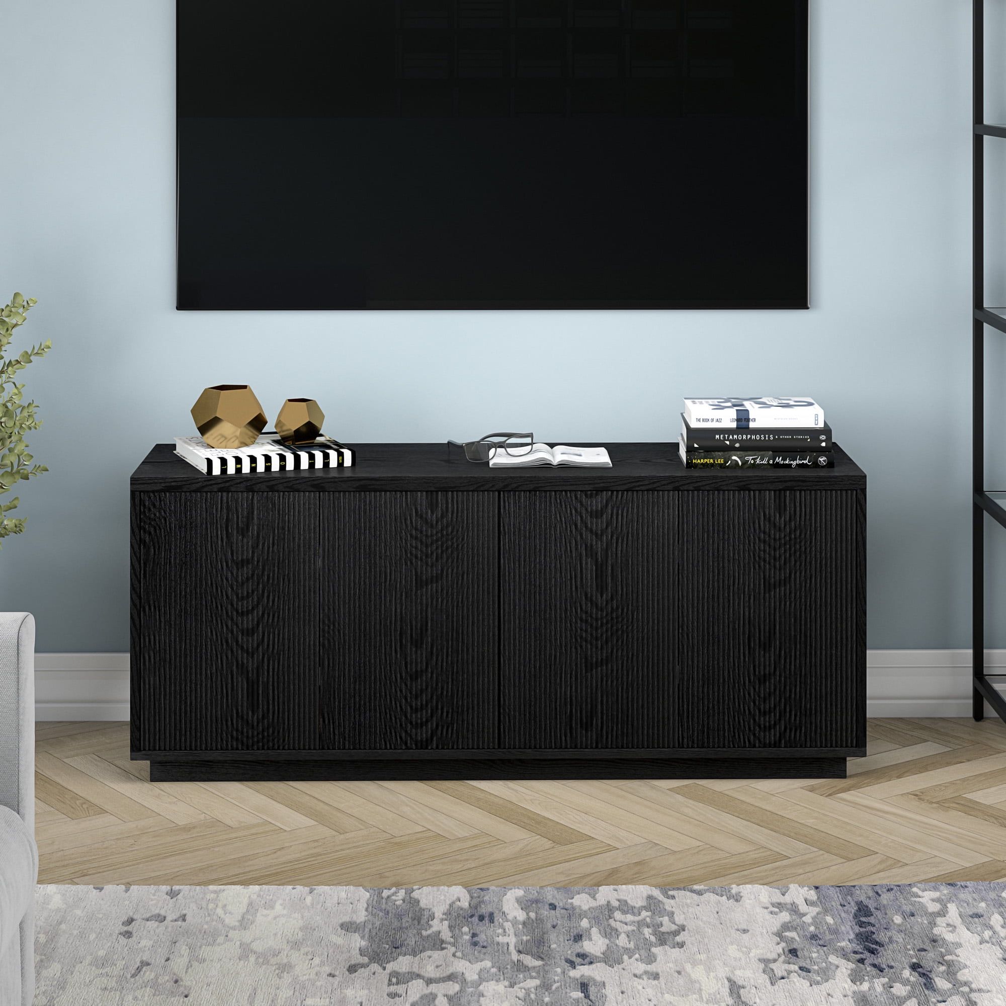 Free Shipping! Evelyn&amp;Zoe Hanson Rectangular Tv Stand For Tv's Up To 65 ... inside Holloway Rectangular Tv Stand For Tv's Up To 65 In Black Grain