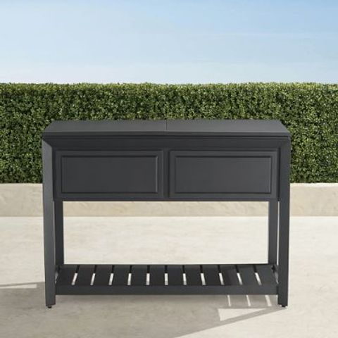 Frontgate Resort Newport Console With Beverage Tub & Storage Shelf In ... regarding Mastering the Newport 3 Shelf Console for Stylish Storage