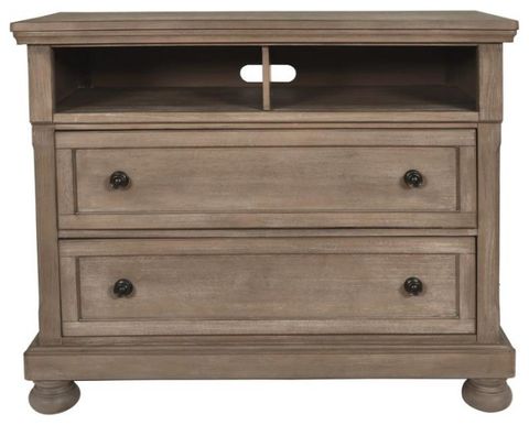 Furniture Allegra 2-Drawer Wood Media Console In Pewter - French ... pertaining to The Art of Media Console Selection The Allegra Edition