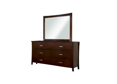 Furniture Of America Bex 2-Piece Dresser And Mirror Set, Brown Cherry ... with Design considerations for incorporating a dresser with mirror into your home