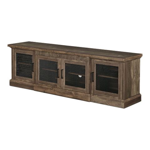 Furniture Of America Einez Transitional Wood 6-Shelf Tv Stand In ... intended for Furniture Of America Acres Farmhouse Wood 6-Shelf Tv Console In Brown