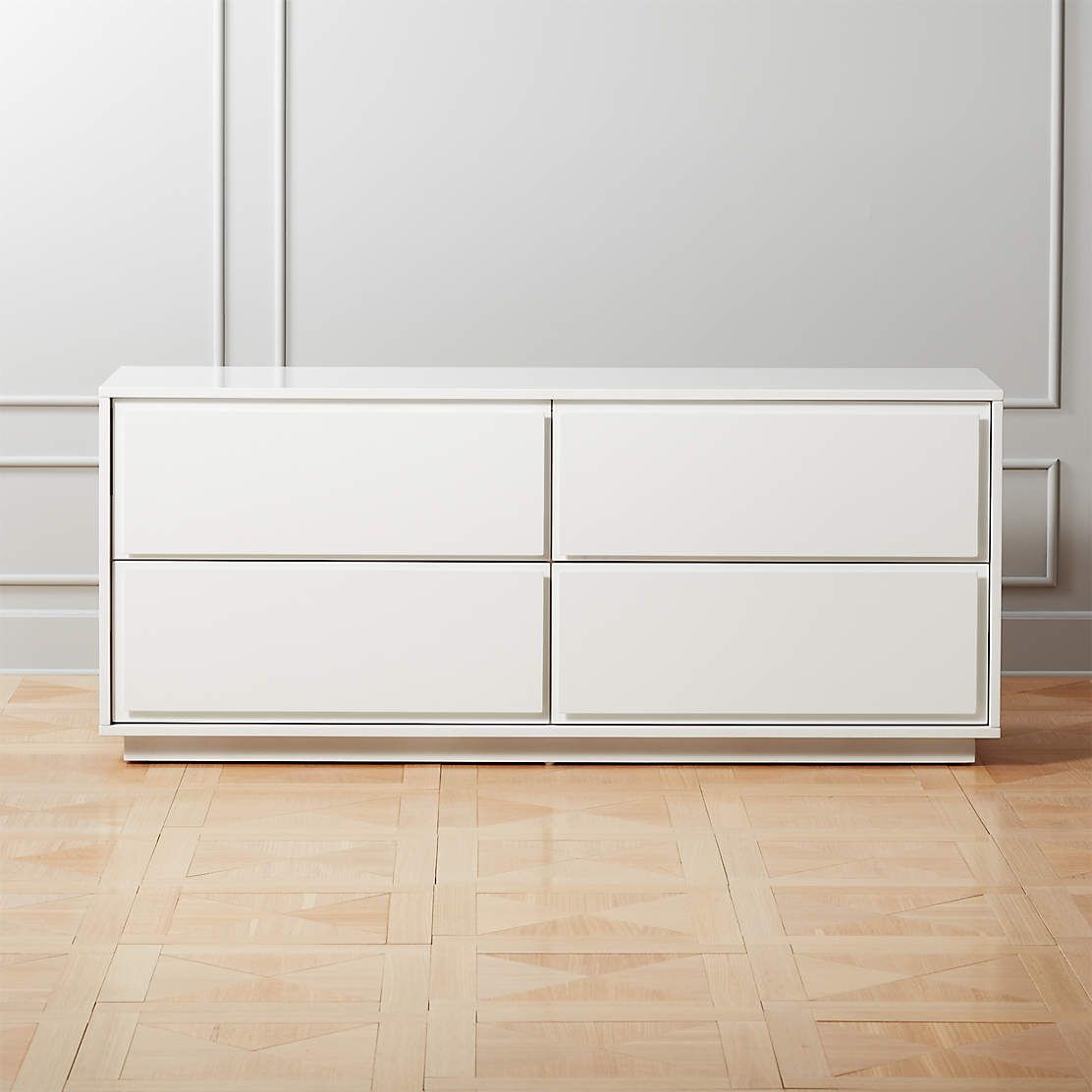 Gallery 3-Drawer White Dresser + Reviews | Cb2 in Maximizing Storage with a Classic White Dresser