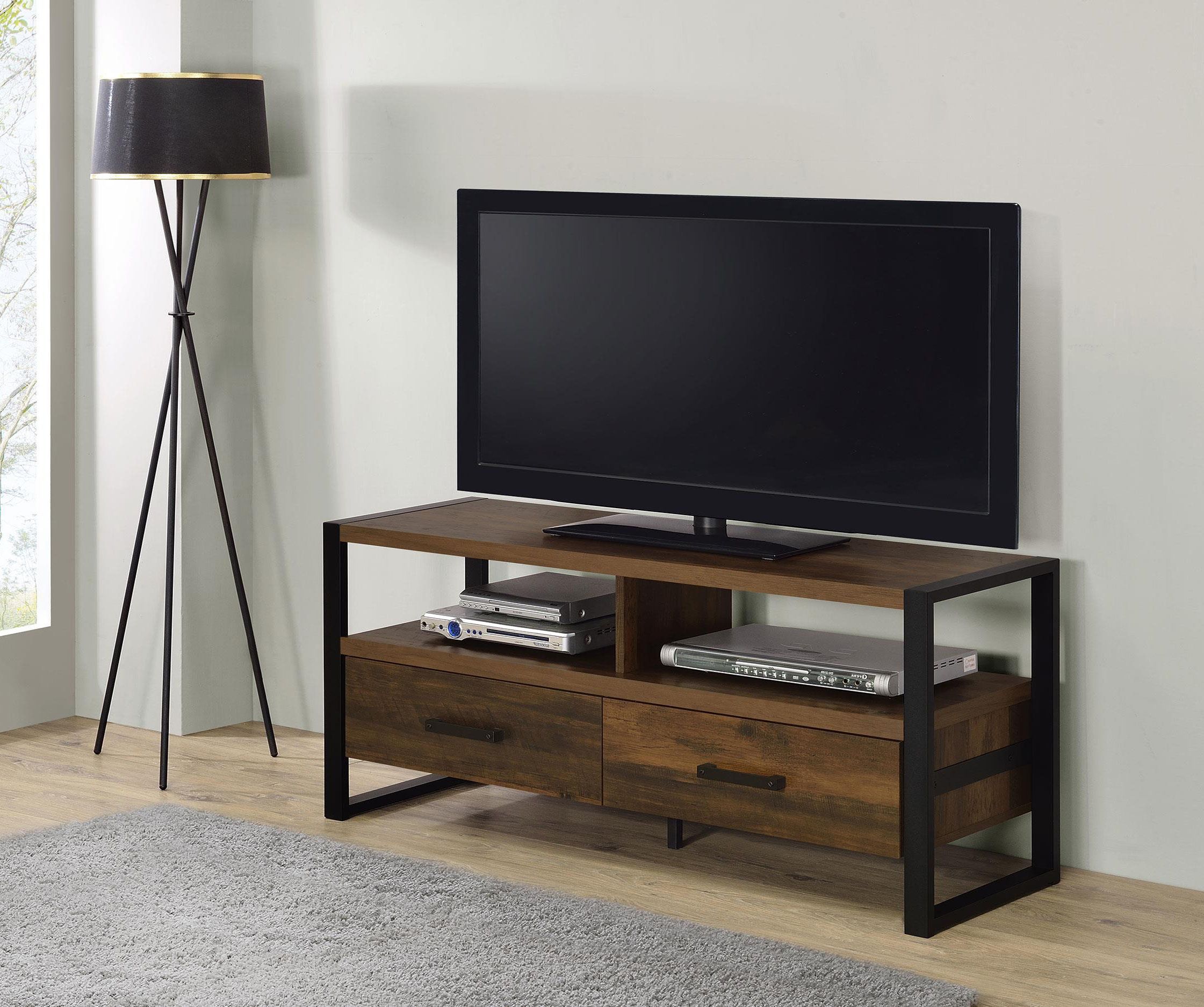 George Oliver 3-Drawer Engineered Wood 71&quot; Tv Stand Distressed Pine ... intended for James 3-Drawer Engineered Wood 71&quot; Tv Stand Distressed Pine