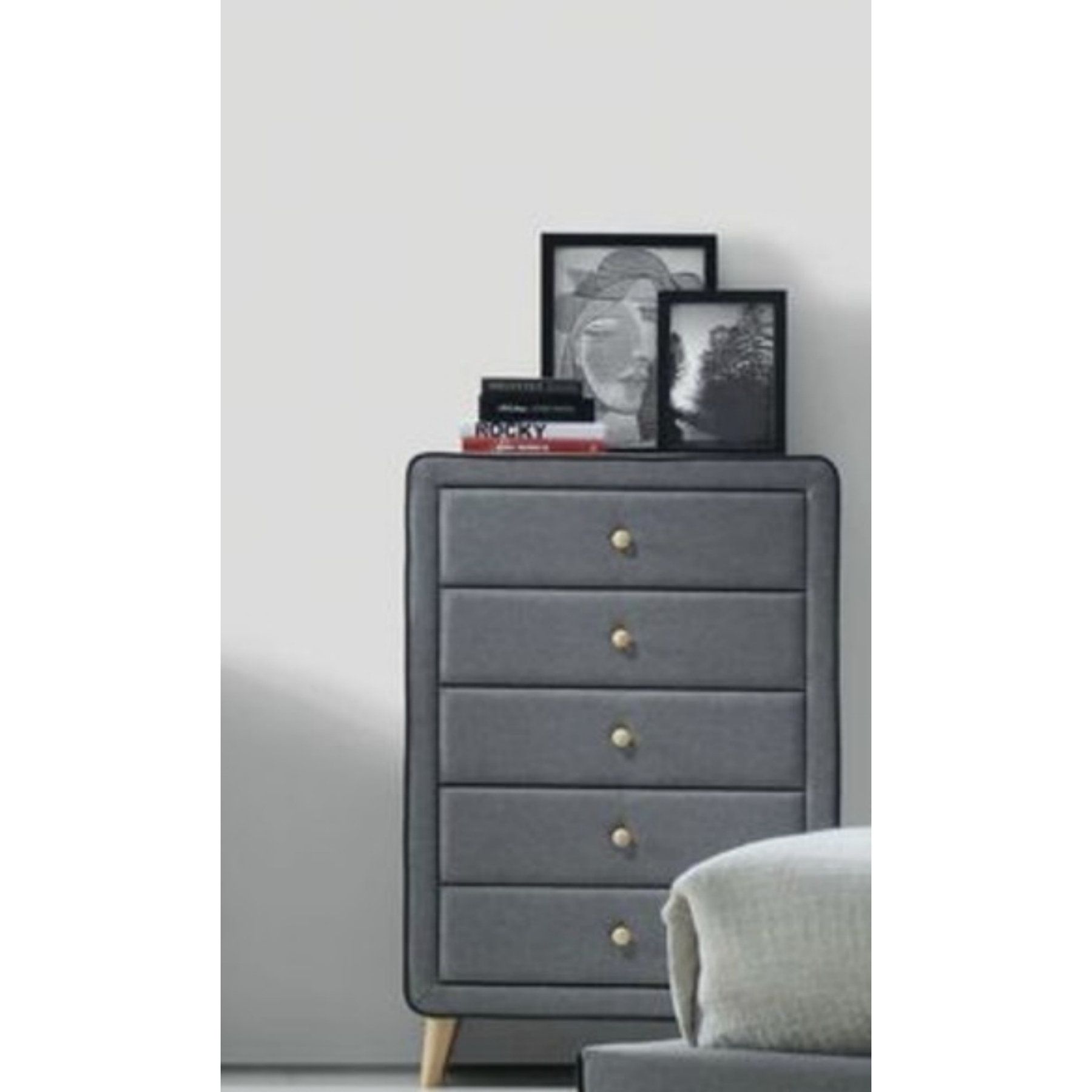 Insights from an Expert on Choosing the Right Upholstered Chest Valda’s Light Gray Option