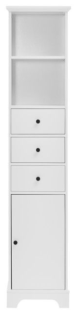 Gewnee Freestanding Storage Cabinet - Transitional - Bathroom Cabinets ... with Gewnee Freestanding Tall Cupboard Storage Cabinet