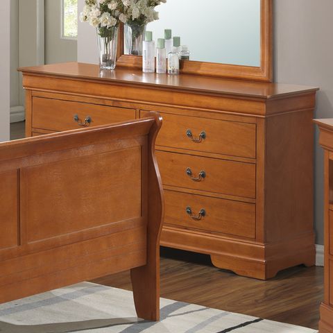 Glory Furniture Louis Phillipe 6 - Drawer Dresser & Reviews | Wayfair for The evolution of French provincial style in modern home furnishings