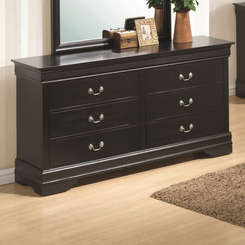 Glory Furniture Louis Phillipe 6 - Drawer Dresser &amp; Reviews | Wayfair in The evolution of French provincial style in modern home furnishings