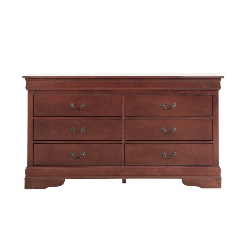 Glory Furniture Louis Phillipe 6 - Drawer Dresser &amp; Reviews | Wayfair with regard to The evolution of French provincial style in modern home furnishings