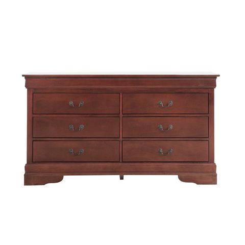 Glory Furniture Louis Phillipe 6 - Drawer Dresser & Reviews | Wayfair with regard to The evolution of French provincial style in modern home furnishings