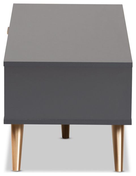 Goldsmith Modern Contemporary Dark Gray/Gold Coffee Table - Midcentury ... regarding Goldsmith Modern Contemporary Dark Gray/Gold Dresser