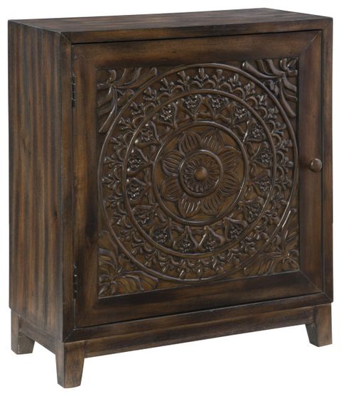Grace Accent Cabinet Dark Brown - Traditional - Accent Chests And ... with regard to Company Imperial Coffee Accent Cabinet, Dark Brown