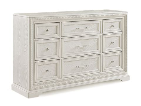 Gracie Oaks Alexandria Whitewash Dresser | Wayfair regarding Hikaru Dresser, White Wash