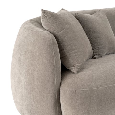 Gray Curved Sofa — The Spite Haus with regard to Ingmar Channel Curved Sofa - Gray