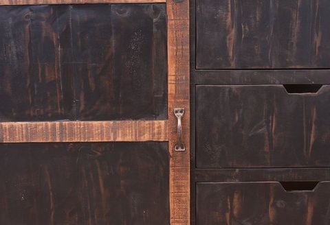 Greenview Sliding Door Dresser - Distressed Black | Barn Doors Sliding ... with Greenview Sliding Barn Door Media Wall Unit, Distressed Black