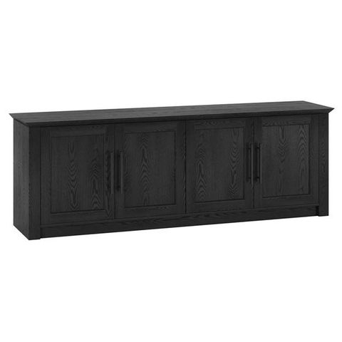 Hailey Home Thornwell Rectangular Tv Stand For Tv's Up To 78-In - Black ... intended for Campello Rectangular Tv Stand For Tv's Up To 78 In Black Grain