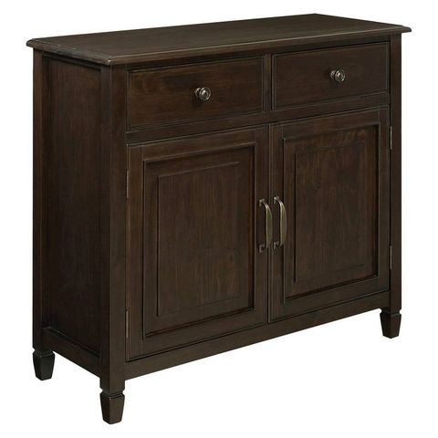Hampshire Entryway Storage Cabinet Dark Chestnut Brown - Wyndenhall ... within Maximizing Space Efficiency with Multi-functional Coffee Solutions