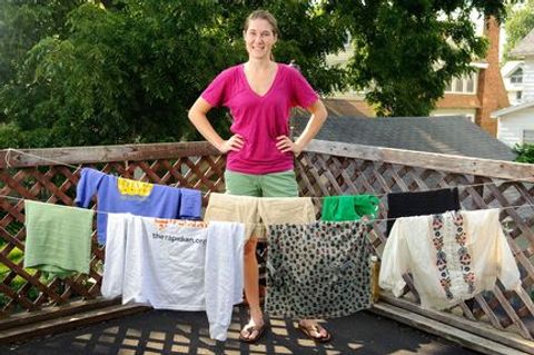 Hanging Laundry Out To Dry Saves Energy And Money - Mlive.com in Your Guide to an Energy-Efficient Laundry Room This Summer