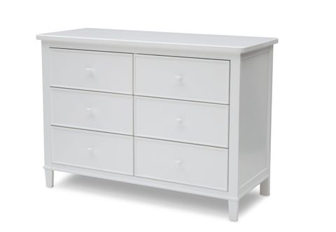 Haven 6 Drawer Dresser - Delta Children with regard to Palm Gate 6-Drawer Chest, Cloud White