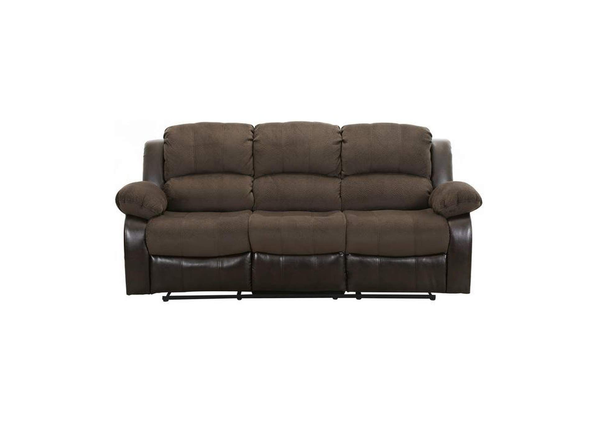 Homelegance Cranley Double Reclining Brown Leather Sofa And Loveseat Set | Baci Living Room throughout Homelegance Cranley Double Reclining Sofa, Brown Leather