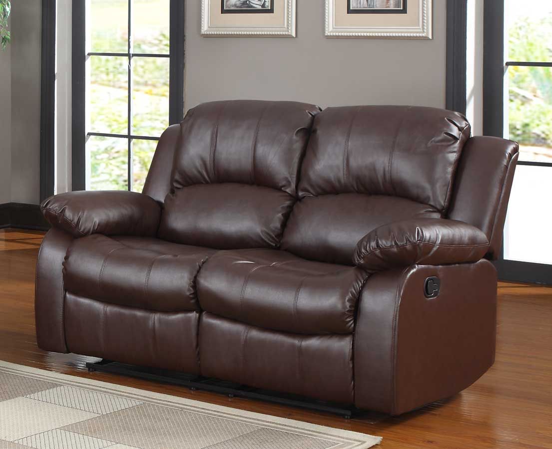 Homelegance Cranley Double Reclining Love Seat - Brown Bonded Leather 9700Brw-2 At Homelement.com with Homelegance Cranley Double Reclining Sofa, Brown Leather