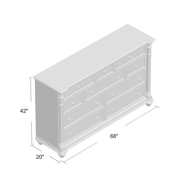 Hooker Furniture Leesburg 10 Drawer Dresser With Mirror &amp; Reviews ... with regard to The Leesburg Dresser A Legacy of Quality and Enduring Appeal