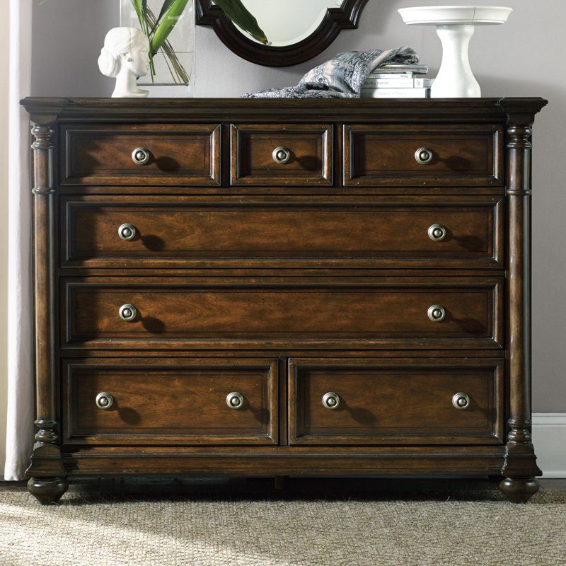 Hooker Furniture Leesburg 7 Drawer Dresser &amp; Reviews | Wayfair intended for Leesburg Dresser