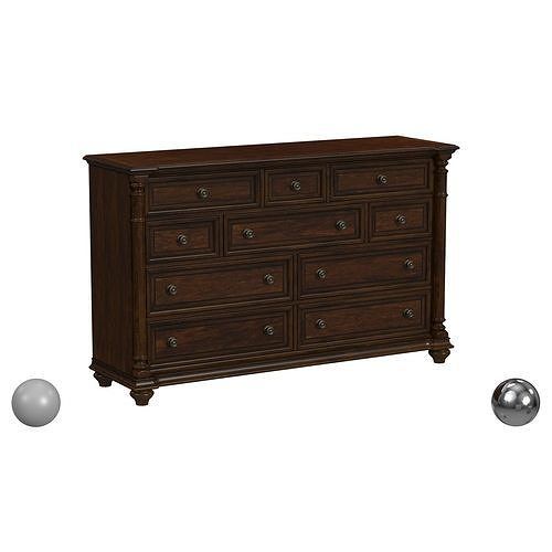 Hooker Furniture Leesburg Dresser 3D Model | Cgtrader regarding The Leesburg Dresser A Legacy of Quality and Enduring Appeal