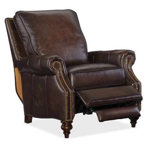 Hooker Furniture Sedona Chateau Leather Recliner In Brown | Homesquare inside How the Sedona Chateau G/S Sofa Transforms Home Entertainment Areas
