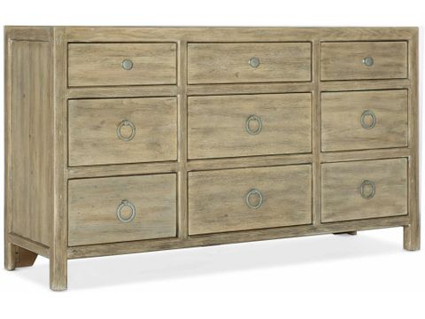 Hooker Furniture Surfrider Nine-Drawer Dresser Furniture Bedroom Chests ... with regard to Surfrider 6-Drawer Chest