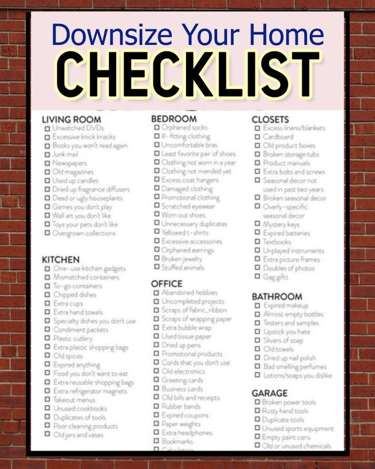 How To Declutter Your Home Room By Room Checklist, Tips And Action Plan ... inside Downsizing Help: Where To Put Your Overnight Guests
