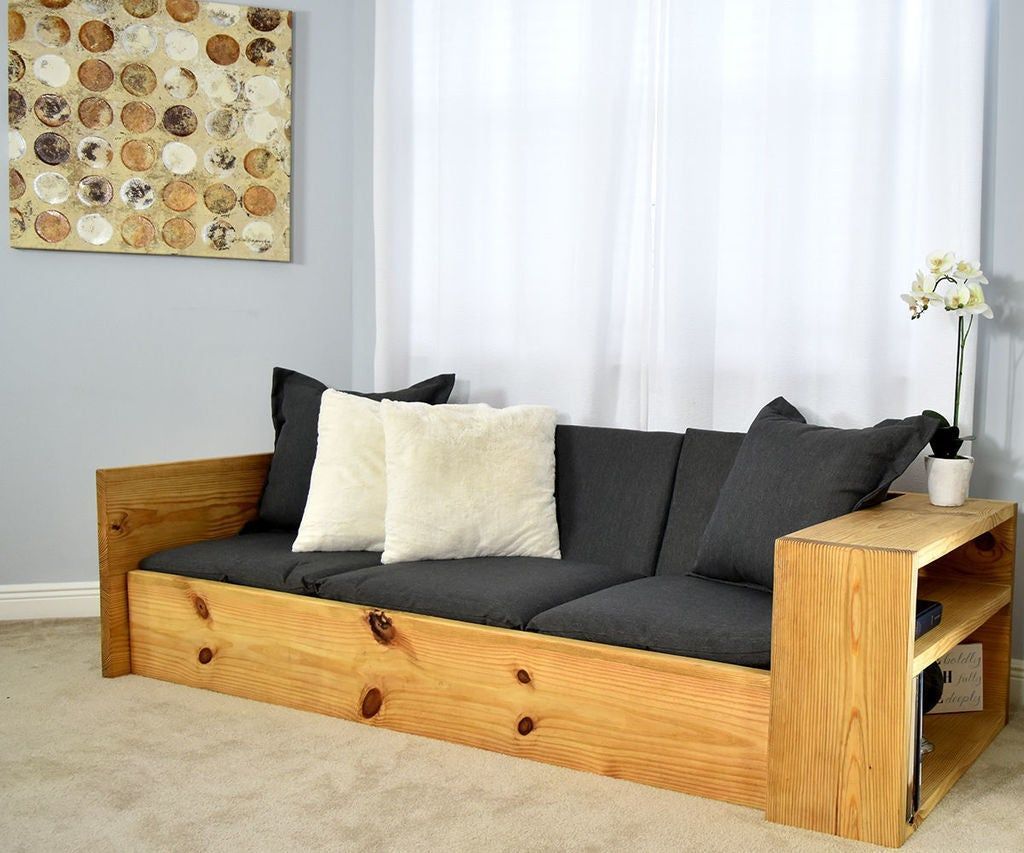 How To Make A Sofa That Turns Into A Bed | Diy Sofa Bed, Diy Couch, Diy ... within From Blank Canvas to Cozy Haven The Sofa's Transformative Touch