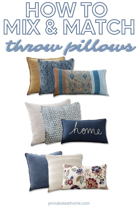 How To Mix And Match Throw Pillows Like A Pro | Throw Pillows Living ... for Transform Your Bedroom with These 17 Expert Pillow Patterns