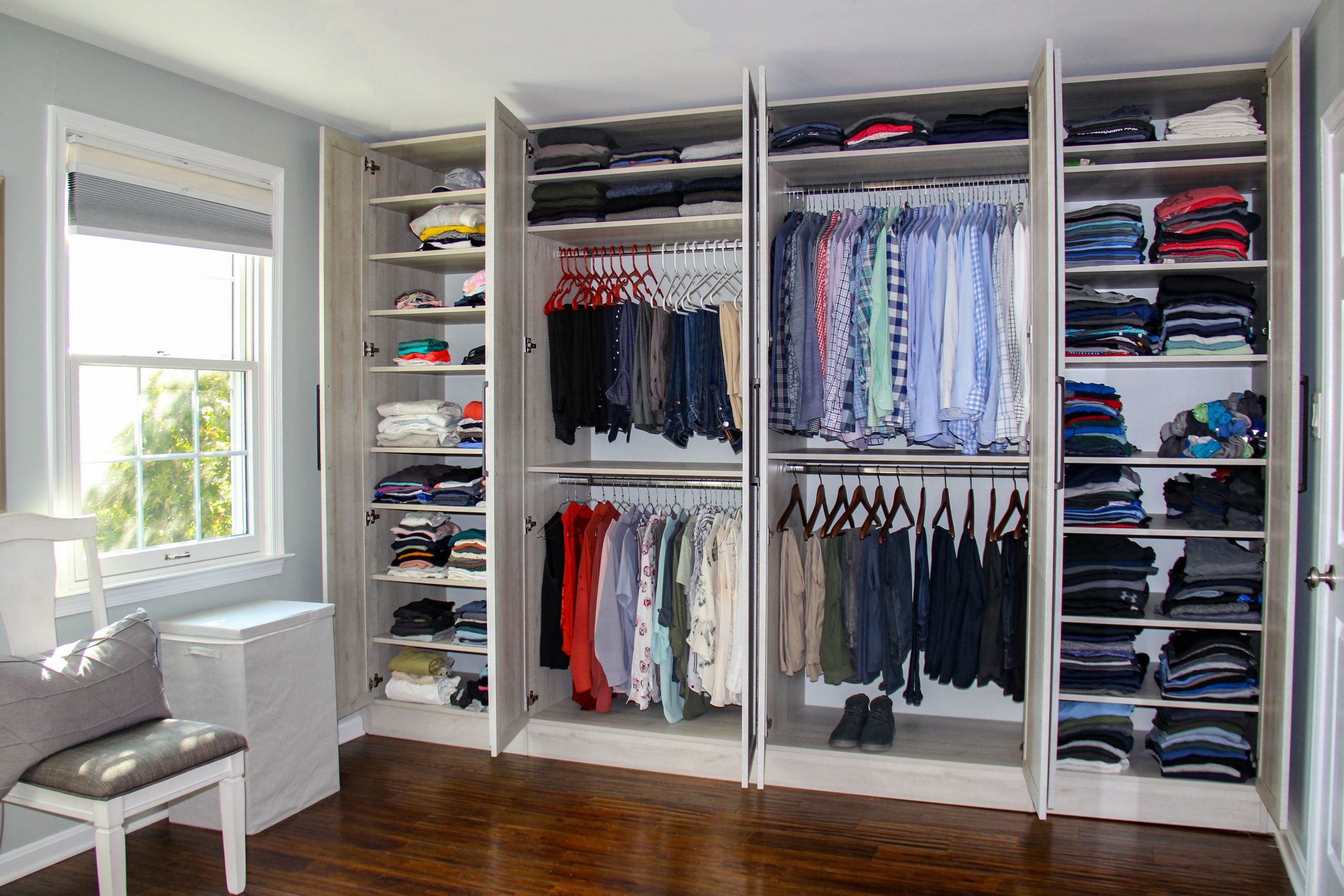 How To Organize &amp; Arrange Clothes In Your Wardrobe Neatly - Closet America within How To Organize Your Laundry Room On Nearly Any Budget