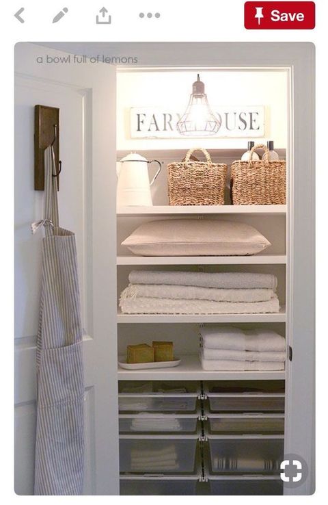 How To Organize Your Linen Closet Diy | Organizing Linens, Linen Closet ... for Smart Strategies for an Efficient and Serene Linen Closet and Laundry Room
