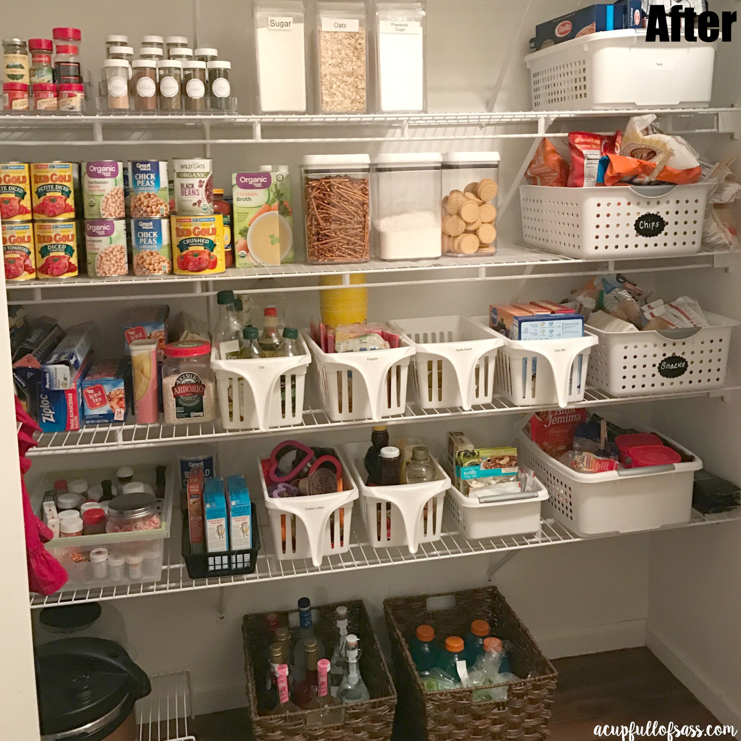 How To Organize Your Pantry - A Cup Full Of Sass regarding How To Organize Your Laundry Room On Nearly Any Budget