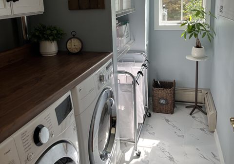 How To Refresh Your Laundry Room On A Budget - Grow On Joy intended for Small Laundry Room Ideas That Make a Big Difference