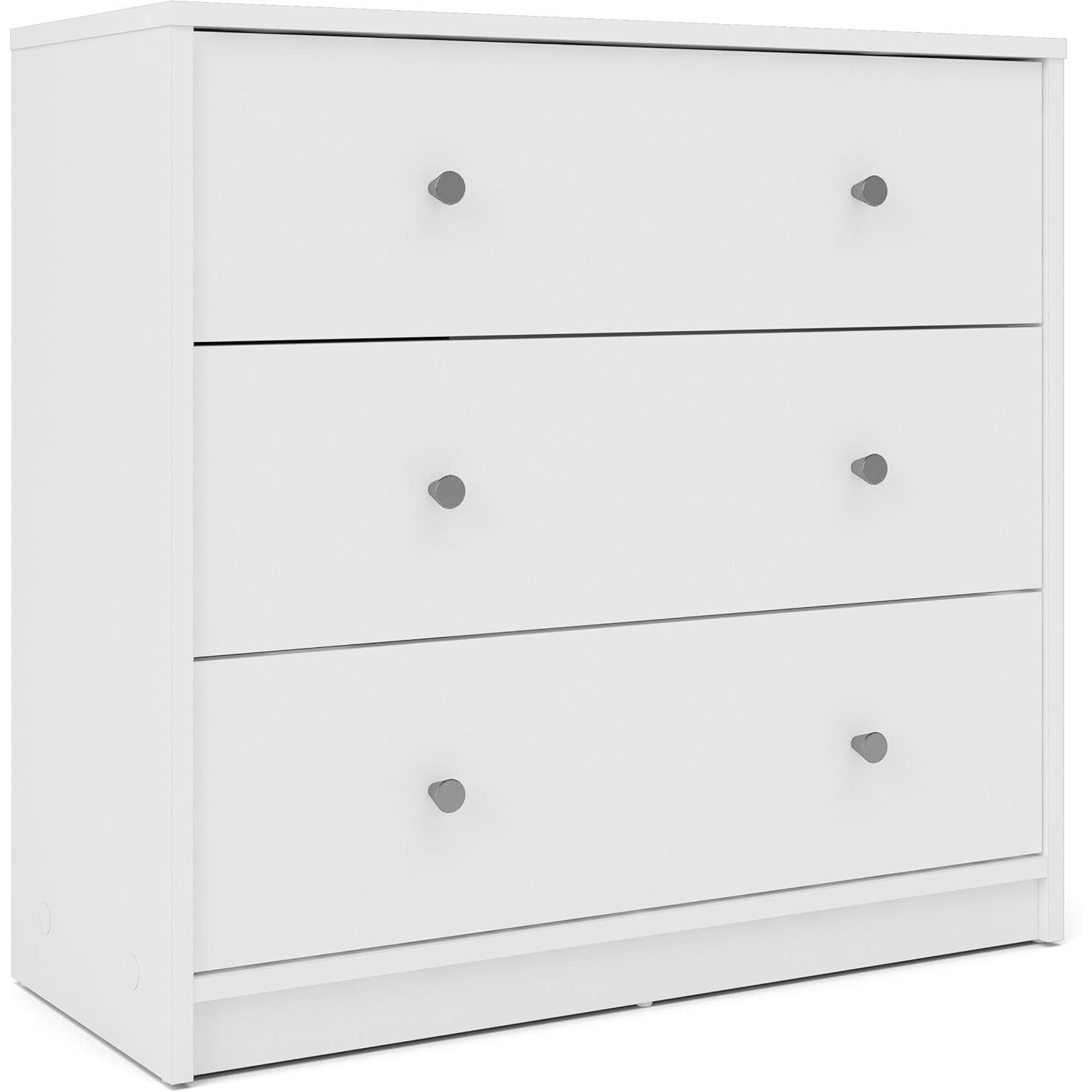 Hzjp Portland 3 Drawer Chest, White - Walmart.com in The Versatility of Cresco 3 Drawer Dresser in Contemporary Bedrooms
