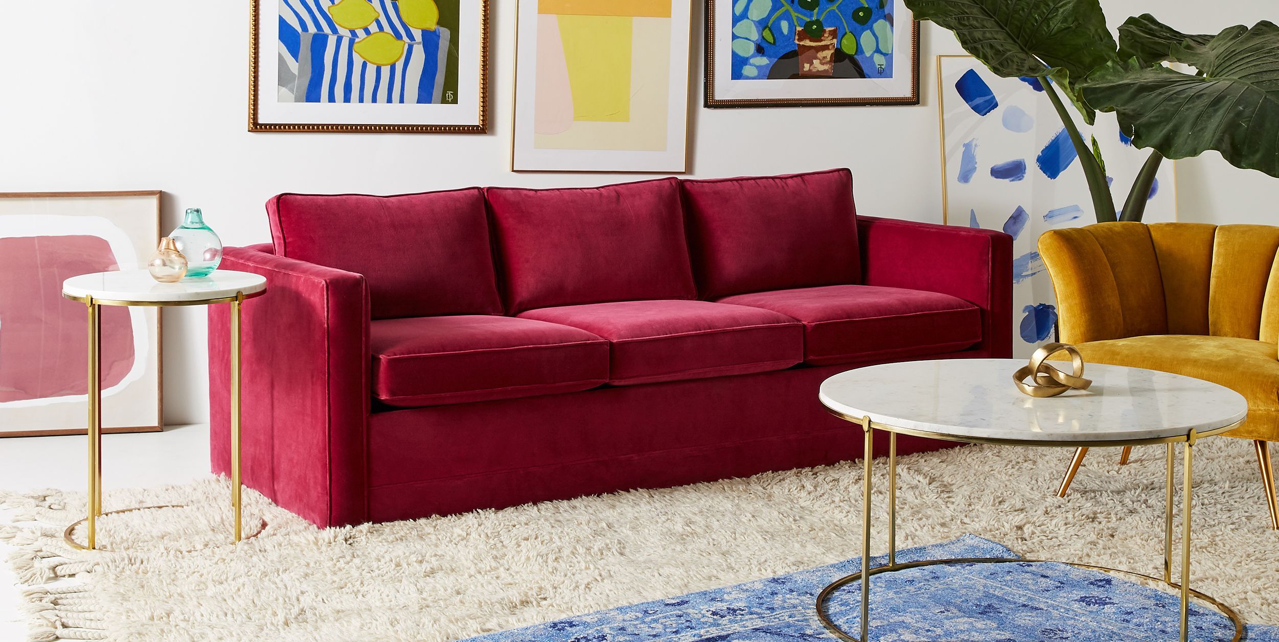 Interior Design Trend: Bold Colored Sofas – Elysium Home throughout On Trend: Bold Sofas Strike A Pose In Fall 2012