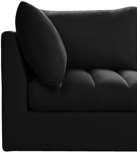 Jacob Velvet Upholstered Modular Sofa, 3-Piece: 1 Armless Chair, 2 ... with Your Guide to Maximizing Space with the Alina Modular Sofa System