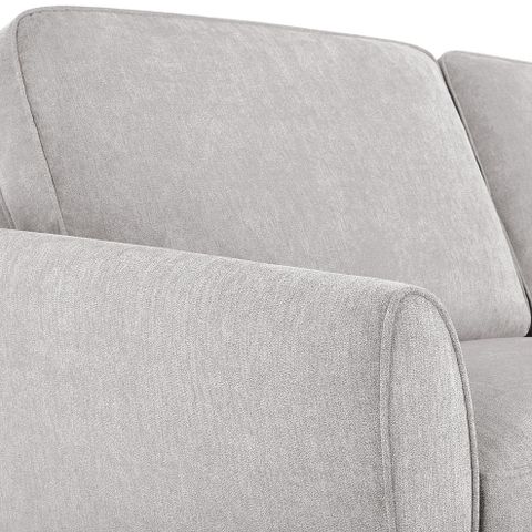 Jasmine Campo Silver 3-Seater Sofa | Oak Furnitureland with regard to The Enduring Charm of the Jasmine 3-Seater Sofa in Cloud Gray