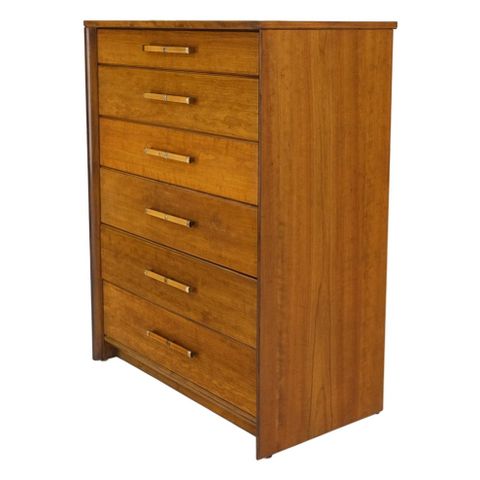 John Stuart Honey Amber Maple High Chest 6 Drawers Dresser Cabinet ... with Care Tips for Maintaining Your Cortina Honey Walnut 6-Drawer Chest