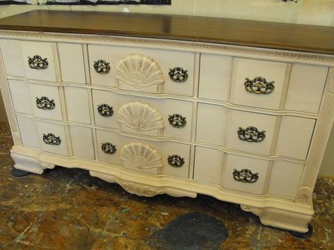 Kathy Ireland Dresser Painted In Farmhouse White By Panther Creek ... intended for Beyond the Beach White Ireland Dressers That Adapt to Any Style